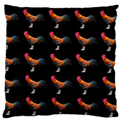 Background Pattern Chicken Fowl Cockerel Livestock Standard Premium Plush Fleece Cushion Case (two Sides)