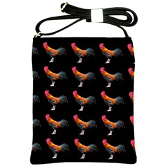 Background Pattern Chicken Fowl Cockerel Livestock Shoulder Sling Bag