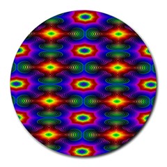 Colorfull Wallpaper Round Mousepad by artworkshop