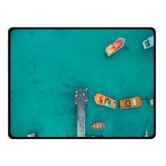 Dock Fleece Blanket (small) by artworkshop