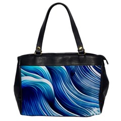 Sunny Ocean Wave Oversize Office Handbag by GardenOfOphir