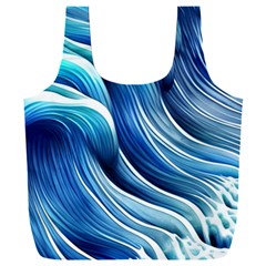 Sunny Ocean Wave Full Print Recycle Bag (xxl) by GardenOfOphir