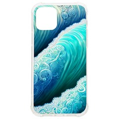 Abstract Waves In Blue And Green Iphone 12/12 Pro Tpu Uv Print Case by GardenOfOphir