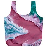 Ocean Waves In Pink Full Print Recycle Bag (XL) Back