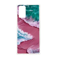 Ocean Waves In Pink Samsung Galaxy Note 20 Tpu Uv Case by GardenOfOphir