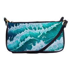 Waves On The Ocean Ii Shoulder Clutch Bag by GardenOfOphir