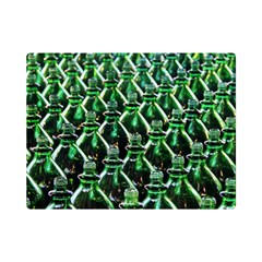 Bottles Green Drink Pattern Soda Refreshment One Side Premium Plush Fleece Blanket (mini) by Ravend