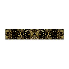 Pattern Seamless Gold 3d Abstraction Ornate Premium Plush Fleece Scarf (mini) by Ravend