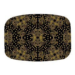 Pattern Seamless Gold 3d Abstraction Ornate Mini Square Pill Box