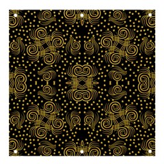 Pattern Seamless Gold 3d Abstraction Ornate Banner And Sign 4  X 4  by Ravend