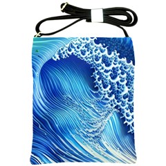 Wave Beach Iii Shoulder Sling Bag by GardenOfOphir