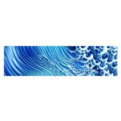 Wave Beach Iii Oblong Satin Scarf (16  x 60 )