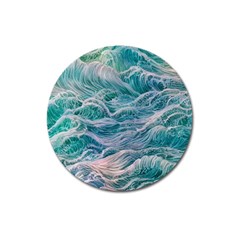 Waves Of The Ocean Ii Magnet 3  (round) by GardenOfOphir