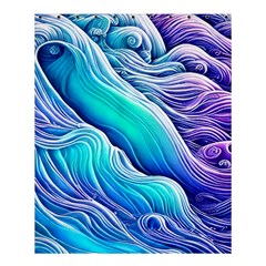 Ocean Waves In Pastel Tones Shower Curtain 60  x 72  (Medium) 