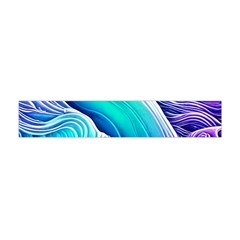 Ocean Waves In Pastel Tones Premium Plush Fleece Scarf (Mini)