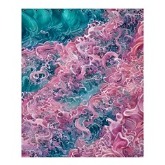 Ocean Waves In Pink Ii Shower Curtain 60  X 72  (medium)  by GardenOfOphir