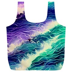 Pastel Hues Ocean Waves Full Print Recycle Bag (xl) by GardenOfOphir