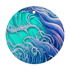 The Beauty Of Waves Ornament (round) by GardenOfOphir