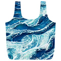 Summer Ocean Waves Full Print Recycle Bag (xxl) by GardenOfOphir