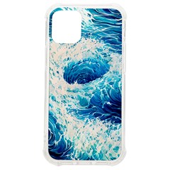 Abstract Blue Ocean Wave Ii Iphone 12 Mini Tpu Uv Print Case	 by GardenOfOphir