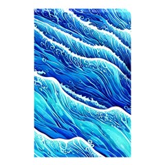 Blue Ocean Wave Watercolor Shower Curtain 48  X 72  (small)  by GardenOfOphir