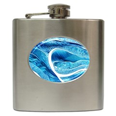 Blue Wave Hip Flask (6 Oz) by GardenOfOphir