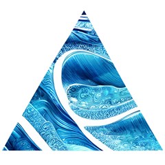 Blue Wave Wooden Puzzle Triangle