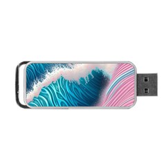 Pink Sea Water Portable Usb Flash (two Sides) by GardenOfOphir