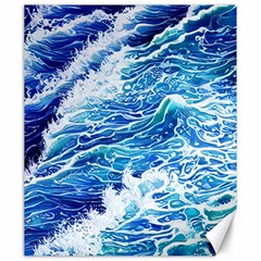 Abstract Blue Wave Canvas 20  X 24  by GardenOfOphir