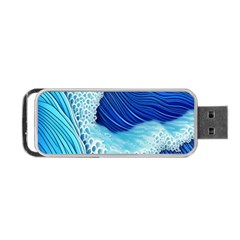 Waves Blue Ocean Portable Usb Flash (one Side) by GardenOfOphir