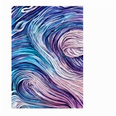 Abstract Pastel Ocean Waves Large Garden Flag (two Sides) by GardenOfOphir