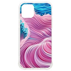 Pink Water Waves Iphone 12/12 Pro Tpu Uv Print Case by GardenOfOphir