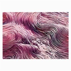 Abstract Pink Ocean Waves Large Glasses Cloth by GardenOfOphir