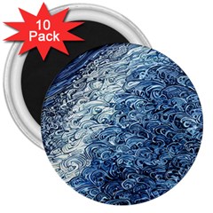 Waves Of The Ocean 3  Magnets (10 Pack) 