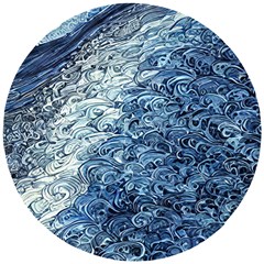 Waves Of The Ocean Wooden Puzzle Round