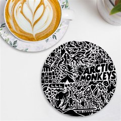 Arctic Monkeys Uv Print Round Tile Coaster by Jancukart