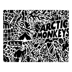 Arctic Monkeys One Side Premium Plush Fleece Blanket (large) by Jancukart