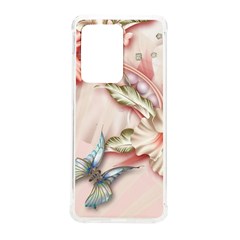 Glory Floral Exotic Butterfly Exquisite Fancy Pink Flowers Samsung Galaxy S20 Ultra 6 9 Inch Tpu Uv Case by Jancukart