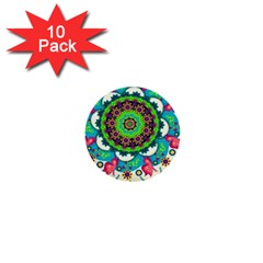 Artistic Pattern Mandala 1  Mini Buttons (10 Pack)  by Jancukart