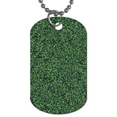 Leafy Elegance Botanical Pattern Dog Tag (two Sides) by dflcprintsclothing