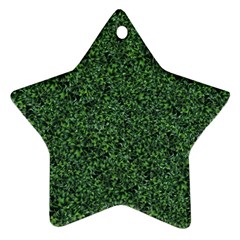 Leafy Elegance Botanical Pattern Star Ornament (two Sides) by dflcprintsclothing