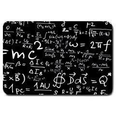 E=mc2 Text Science Albert Einstein Formula Mathematics Physics Large Doormat by Jancukart