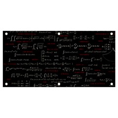 Black Background With Text Overlay Digital Art Mathematics Banner And Sign 4  X 2  by Jancukart