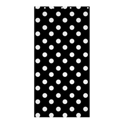 Black And White Polka Dots Shower Curtain 36  X 72  (stall)  by GardenOfOphir