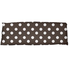 Brown And White Polka Dots Body Pillow Case (dakimakura) by GardenOfOphir