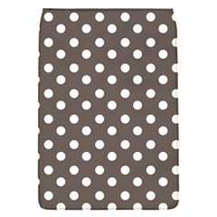 Brown And White Polka Dots Removable Flap Cover (s) by GardenOfOphir