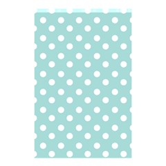 Blue And White Polka Dots Shower Curtain 48  X 72  (small)  by GardenOfOphir