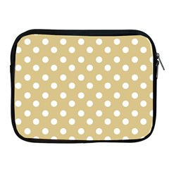 Mint Polka And White Polka Dots Apple Ipad 2/3/4 Zipper Cases by GardenOfOphir