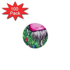 Liberty Cap Magic Mushroom 1  Mini Buttons (100 Pack)  by GardenOfOphir