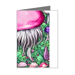 Liberty Cap Magic Mushroom Mini Greeting Card by GardenOfOphir